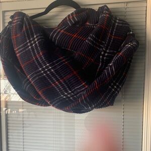 Plaid  Scarf - Black and Red